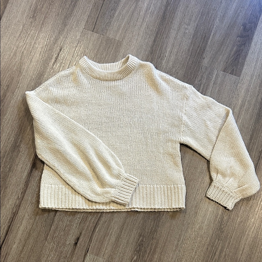 Only Cream Crew Neck Sweater